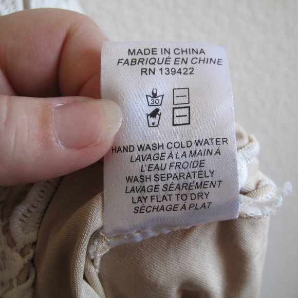 TOBI Nude White Lace Skater Dress - Picture 10 of 15